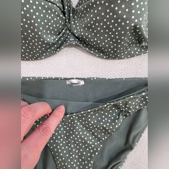 H&M Green Polka Dot Bikini Set - Picture 9 of 16